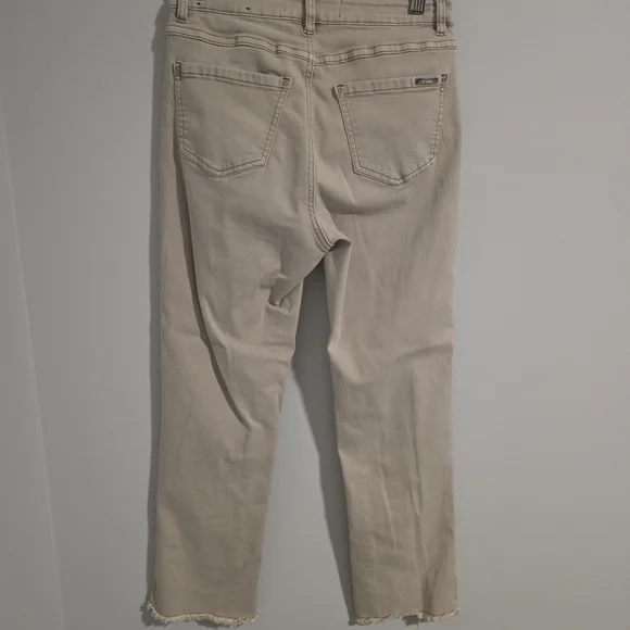 Joseph Ribkoff Taupe Straight Leg Jeans - Picture 6 of 12